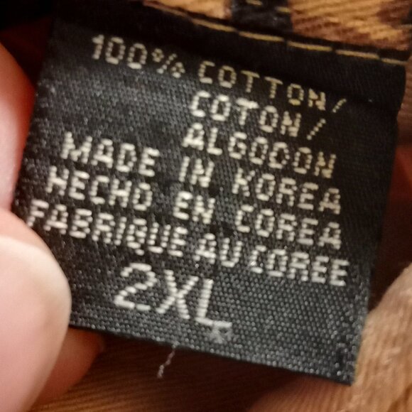 Roper Range GearTan Button-Up Shirt with Deer Print Men's Size 2XL - Picture 15 of 15